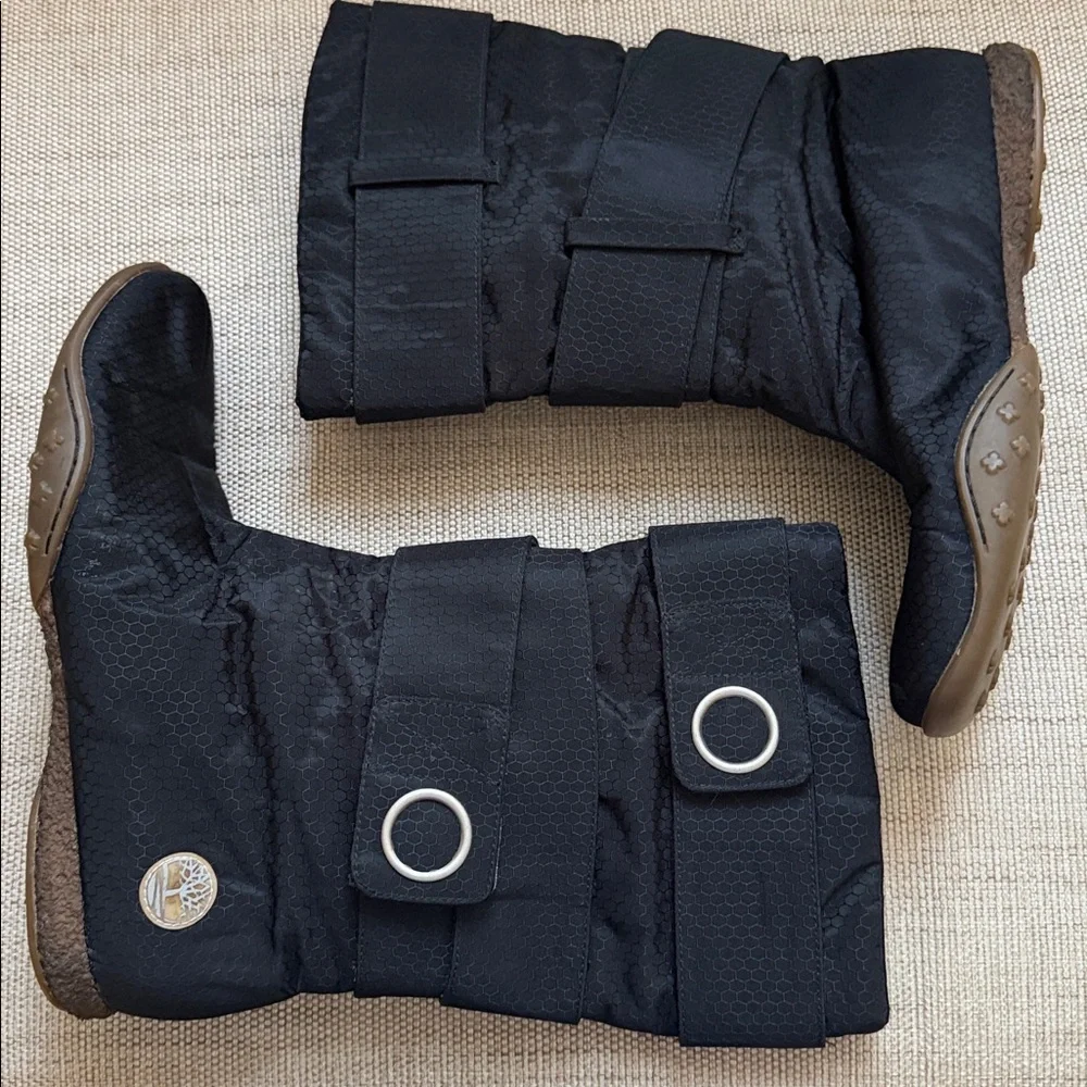 Timberland Thinsulate Insulated Nylon Boots Rubber Sole Belt Detail Winter 7